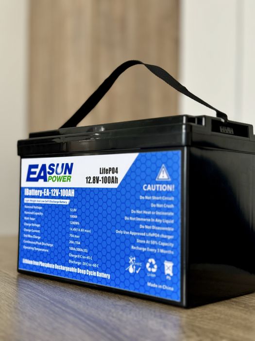 Акумулятор 12.8В 100А lifepo4 новый гарантия Европа