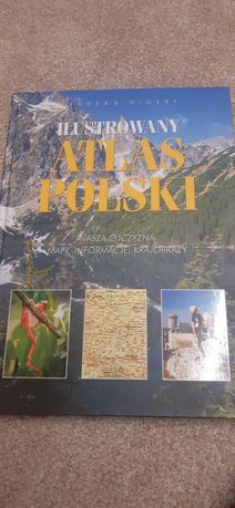 Piękny, duży atlas Polski