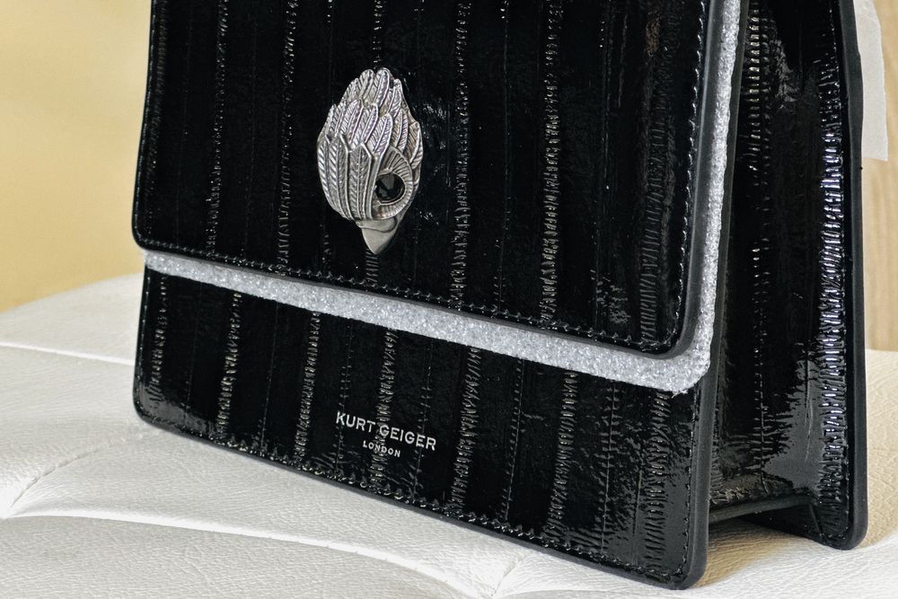 Nowa torebka damska skóra czarna Kurt Geiger London