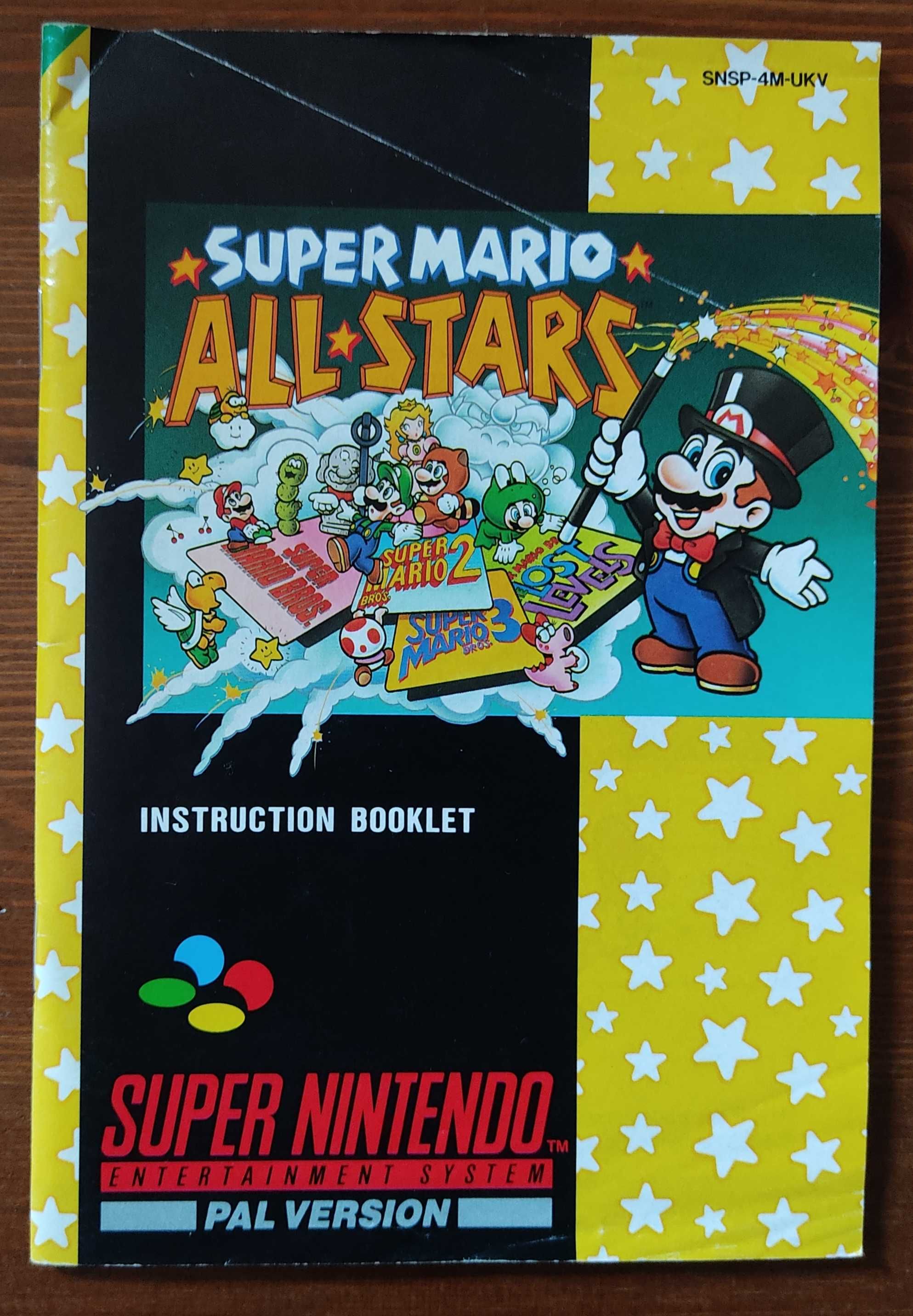Super Mario All Star SNES com Caixa e Manual Versão PAL