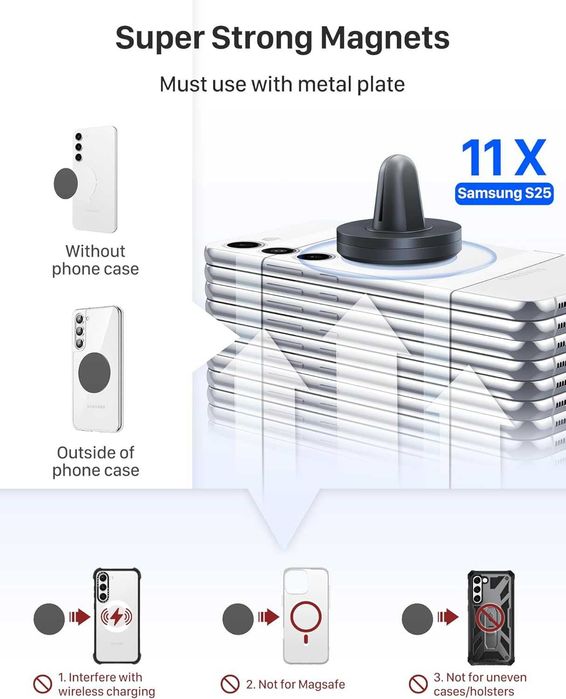 YOSH Magnetyczny Uchwyt na Telefon Samochodowy