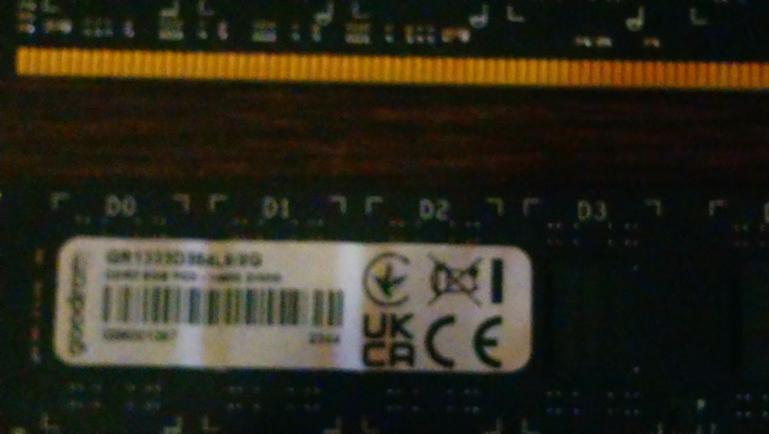 DDR3 16GB (2x8GB) 1333Mhz CL9