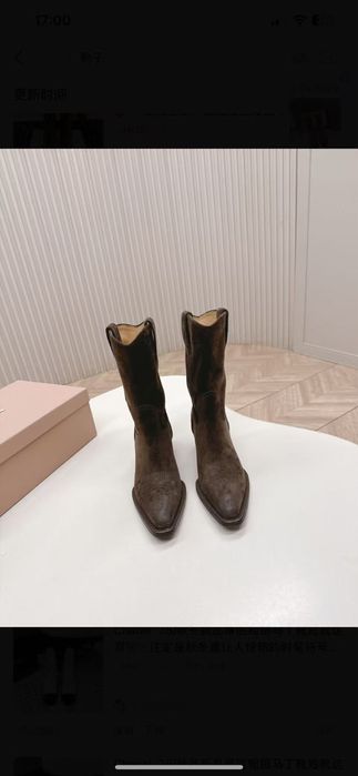 PREMIUM Botki kozaki zamszowe Miu Miu! Skóra naturalna! 36-41