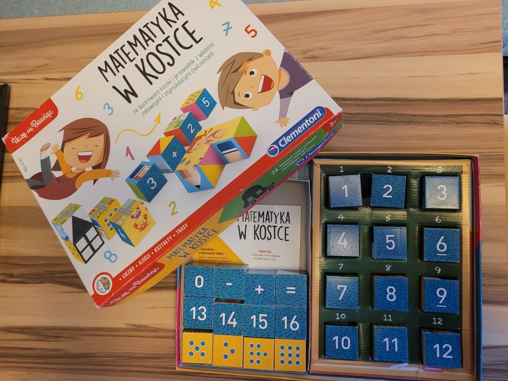 Układanka edukacyjna, matematyka w kostce