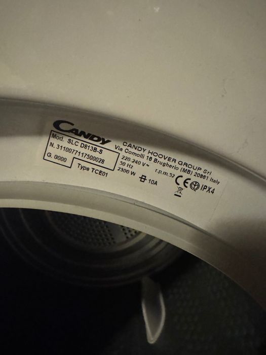 Candy suszarka SLC D813B-S NOWA