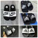 Чоловічі шльопанці Nike / Adidas / New Balance - білі/чорні