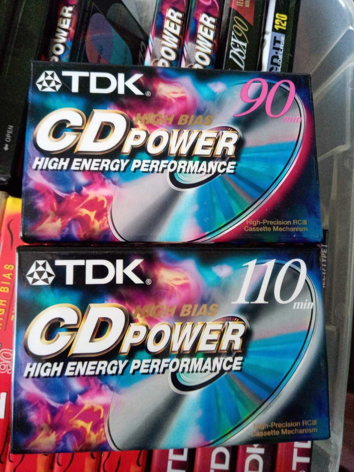 Tdk CD Power   110 хвилин ( запаковані касети )