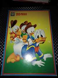 Puzzle Walt Disney King Vintage lata 80