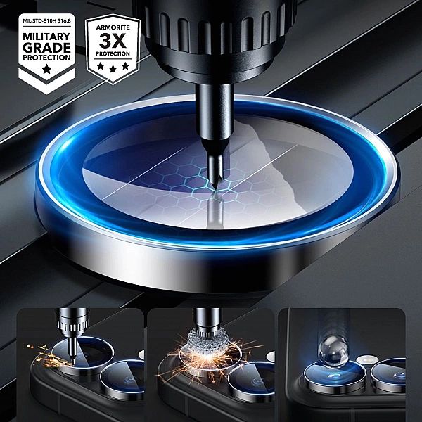 Osłona Na Aparat Esr Armorite Camera Protector Iphone 16 / 16 Plus Bla