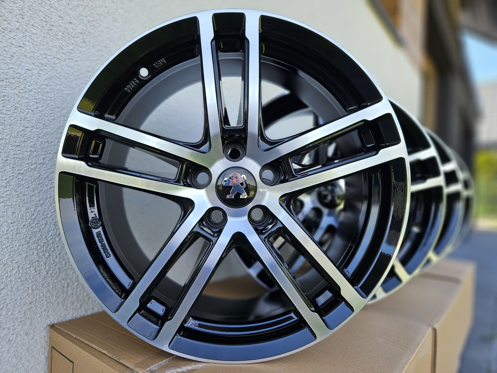 PEUGEOT 18 " NOWE 5x108 Felgi 308 / 508 / 308 GT Alufelgi Czarne Poler