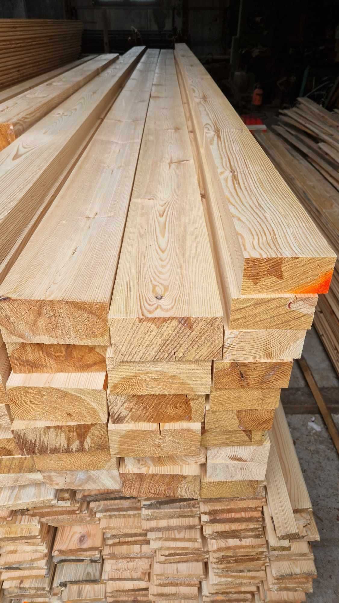 Drewno sosnowe - kantówki strugane na konstrukcje szkieletowe, wiaty