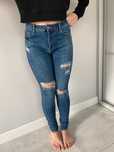 Nowe spodnie jeansy rurki jeans dziury skinny obcisłe