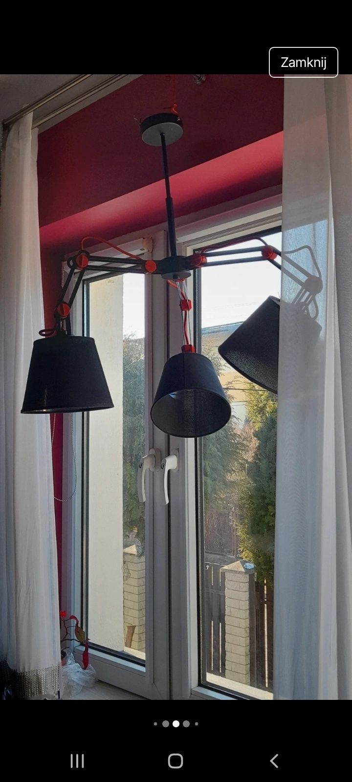 Lampa trójramienna Anakin black
