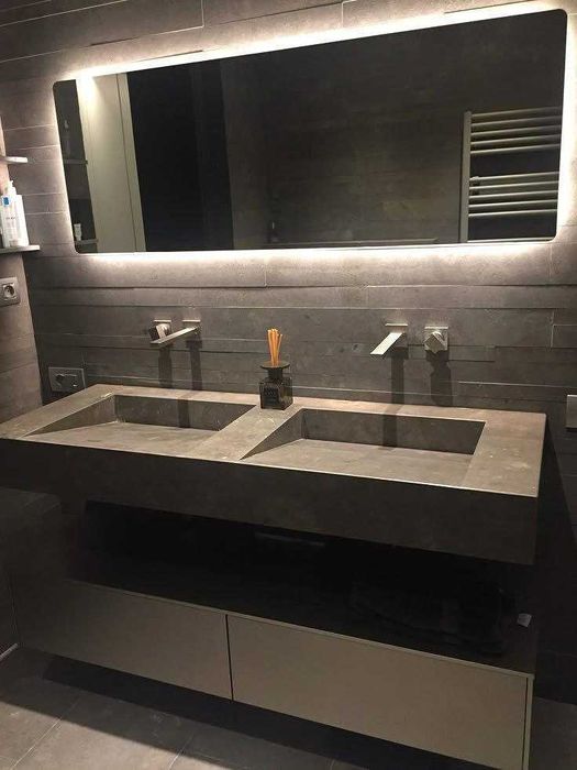 Столешницы, полки, мойки, декор из керамогранита. Вироби з каменю