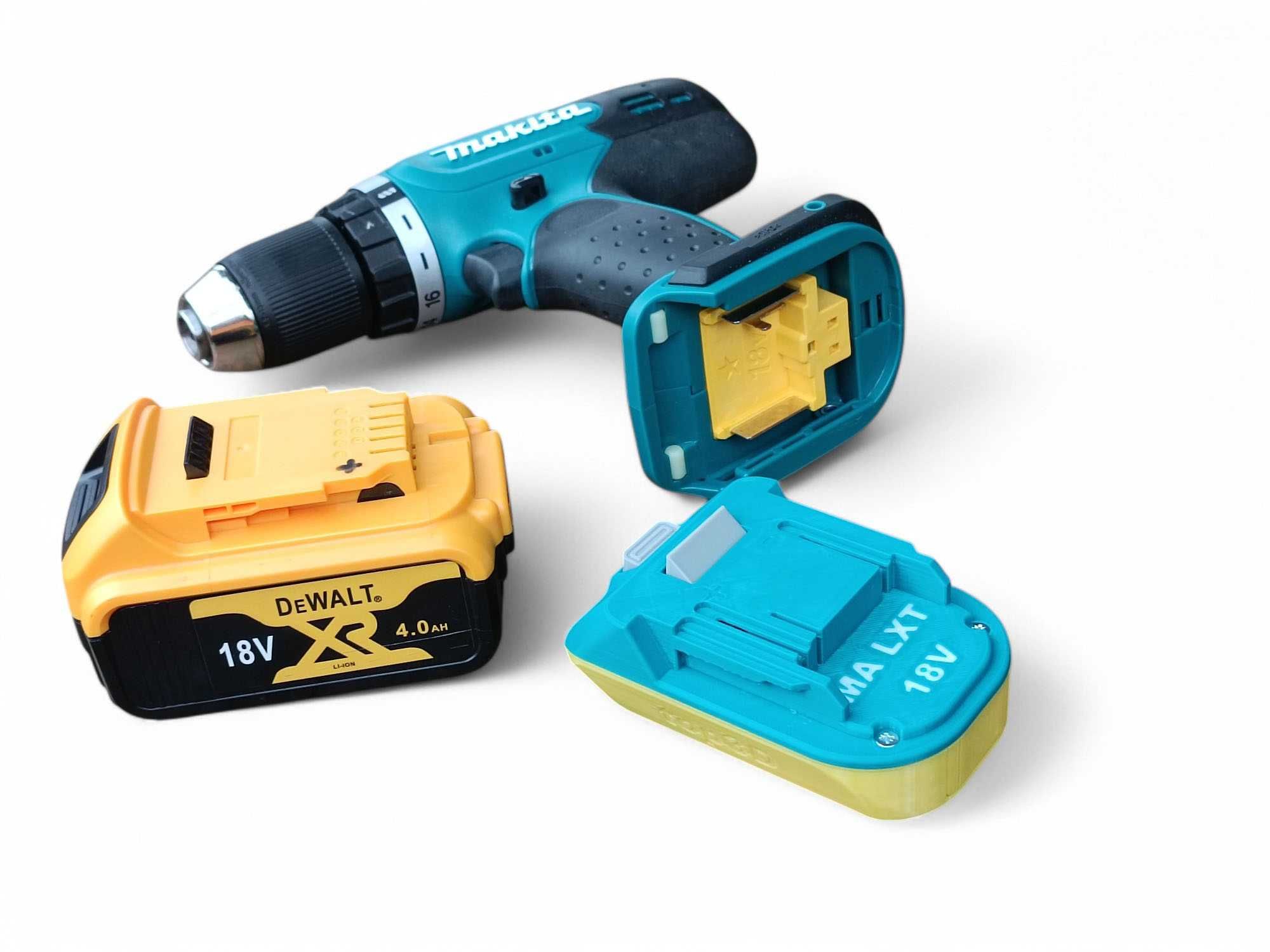 Adapter narzędzi Makita na baterie DeWalt