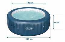 Basen z pokrywą Jaccuzi LAY-Z-SPA BESTWAY Milan  54184