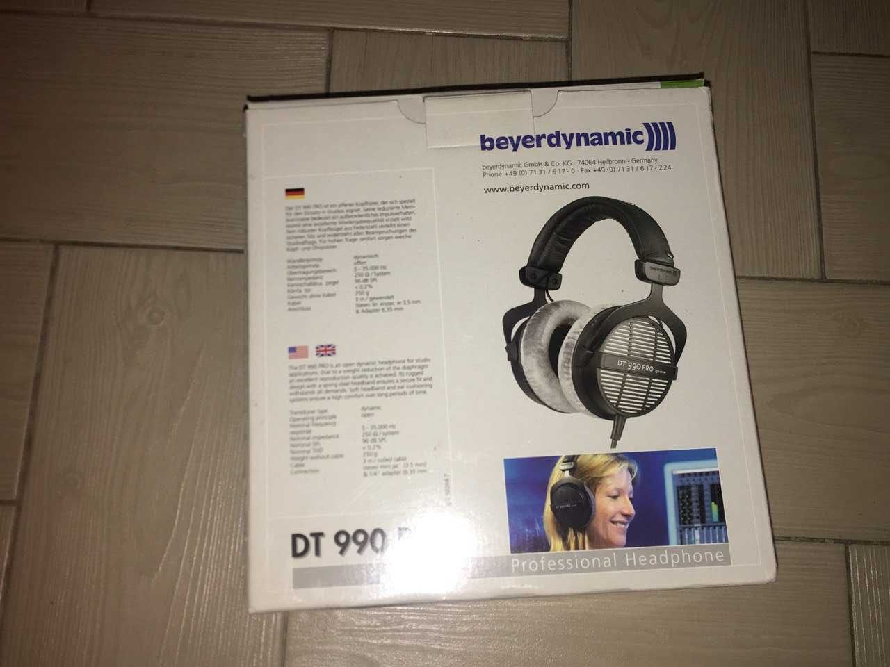 студійні навушники Beyerdynamic DT 990 Pro, 250 ом,  Germany не Китай