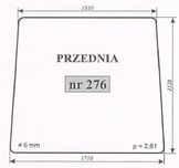 szyba przednia do kombajna bizon rekord 58 ACX224