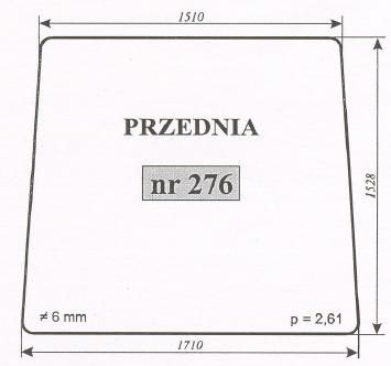 szyba przednia do kombajna bizon rekord 58 ACX224