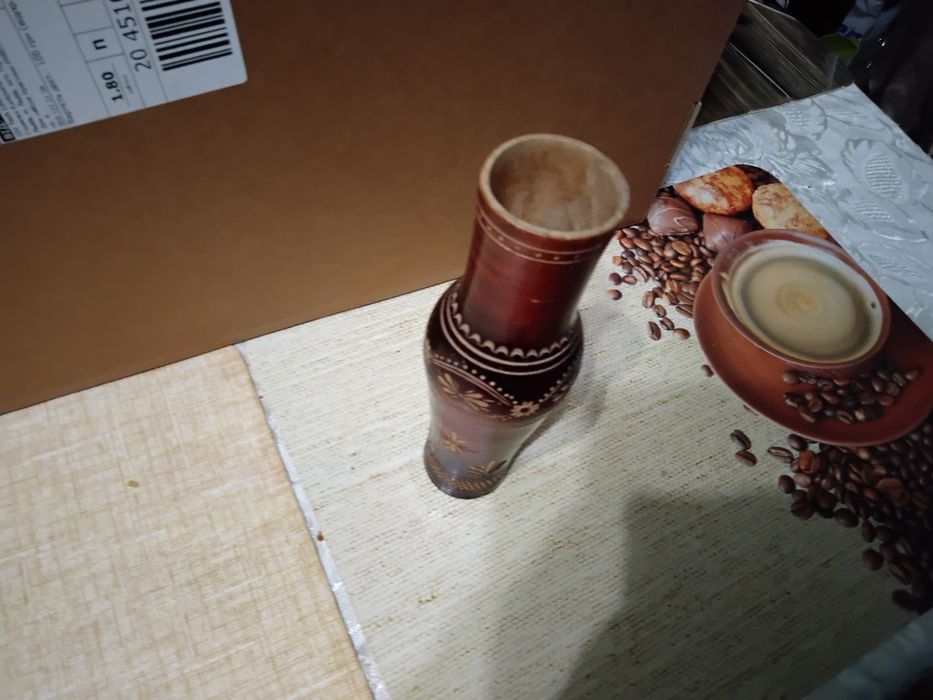 Дерев'яна різьблена ваза часів СРСР