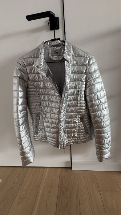 Куртка косуха срібна італія бренд