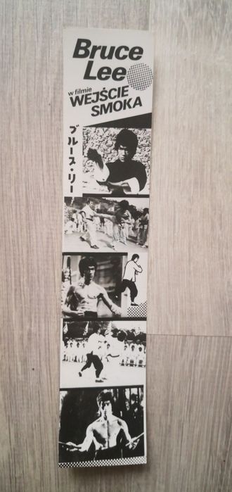 Bruce Lee w filmie Wejście Smoka - zakładka / pasek. Wymiary 24 x 5 cm