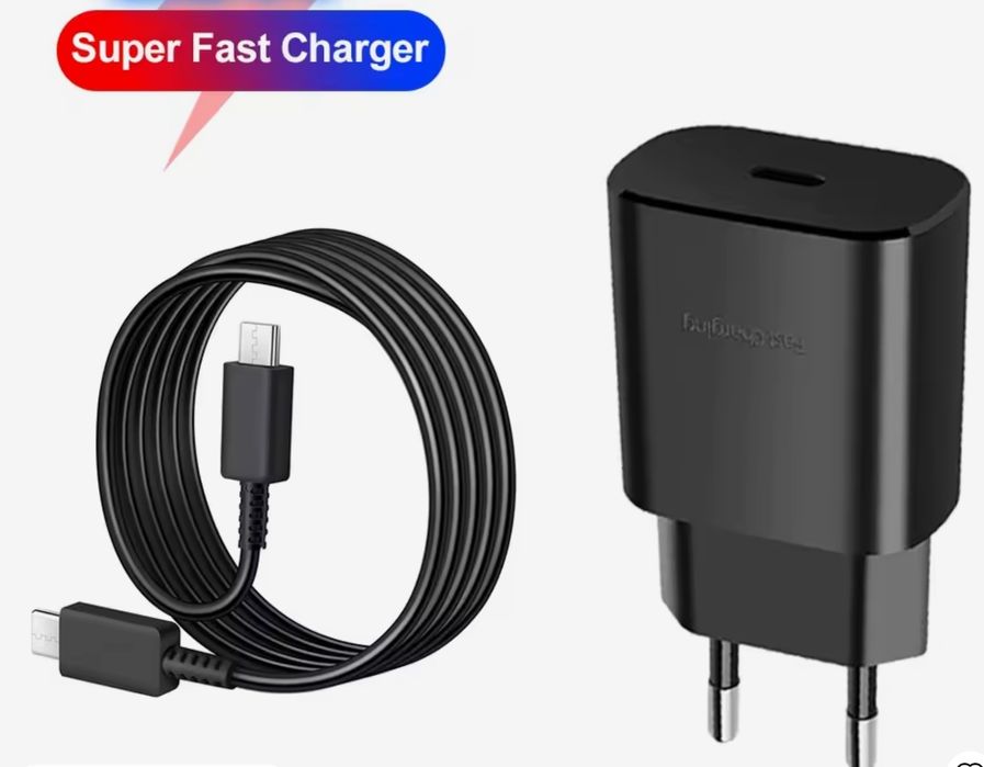 Акция! Блок і кабель для Samsung 25W USB-C з підтримкою швидкої зарядк