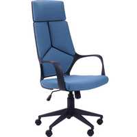 Офисное кресло Урбан синяя ткань/черный пластик