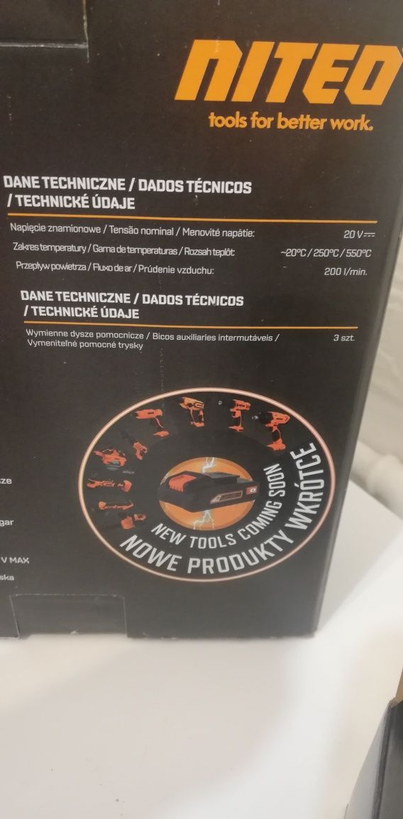 Opalarka Niteo n 20V MAX System 2,5Ah akumulator i ładowarka