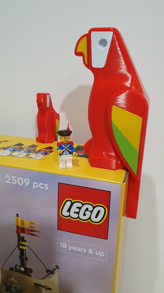 Duża Papuga w stylu lego