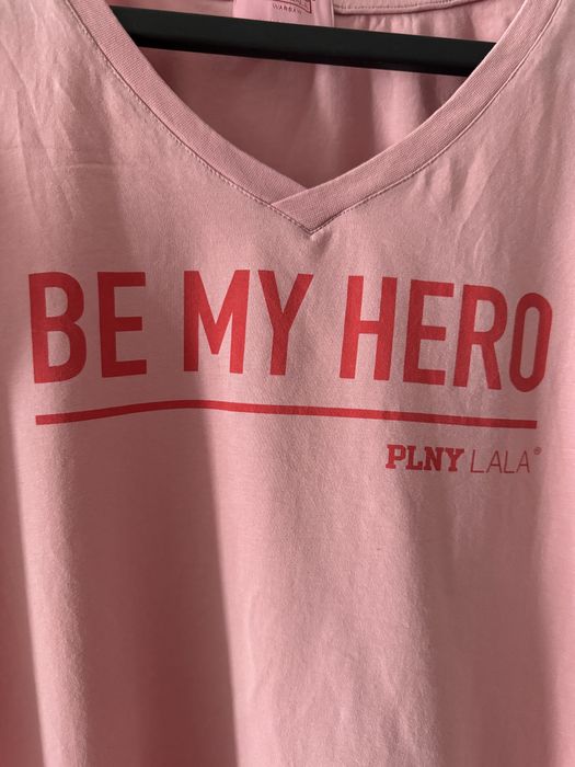 Koszulka rozowa Plny Lala Be My Hero unikat S