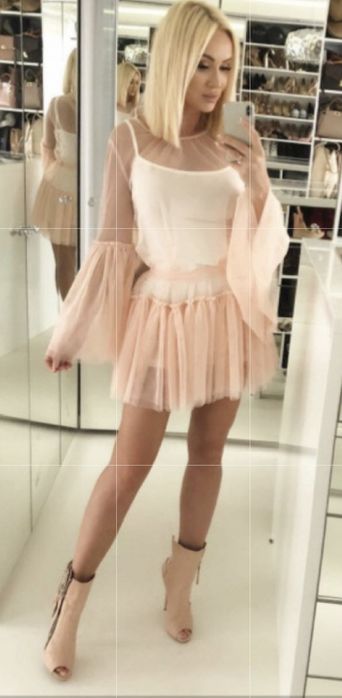 Sukienka  2w1 Tiulowa, lato , Just Unique