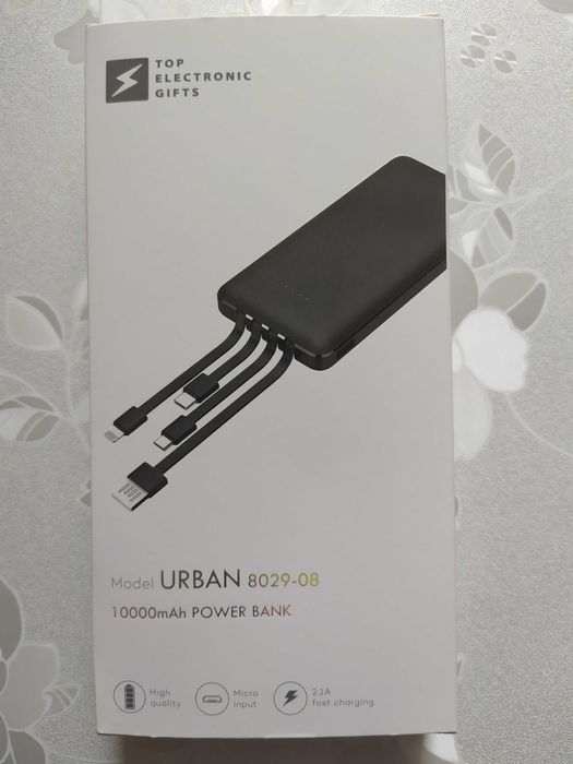 Power bank Model: URBAN 8029-08 10000 mA, новий