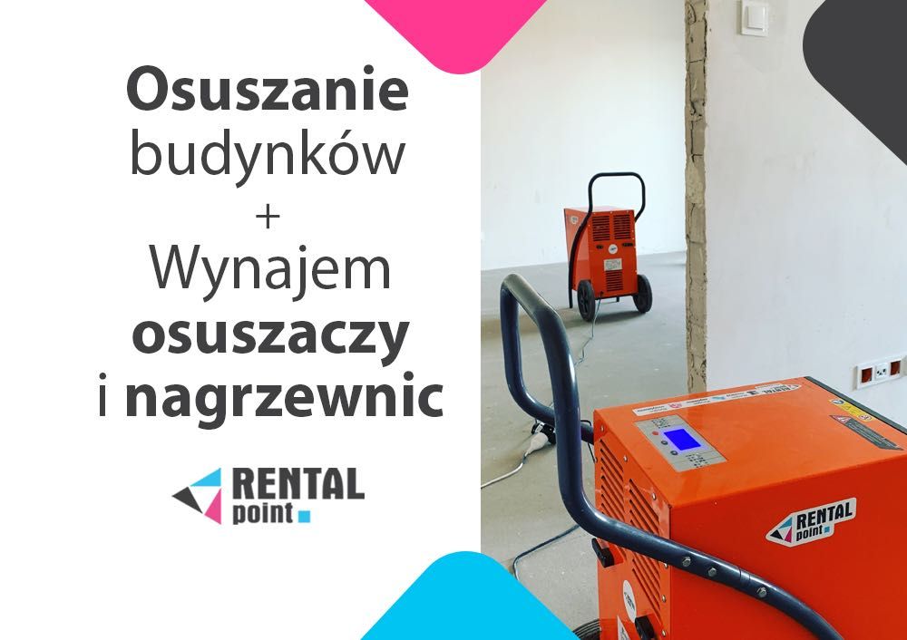 WYNAJEM Osuszaczy, Nagrzewnic, Klimatyzatorów, OSUSZANIE budynków