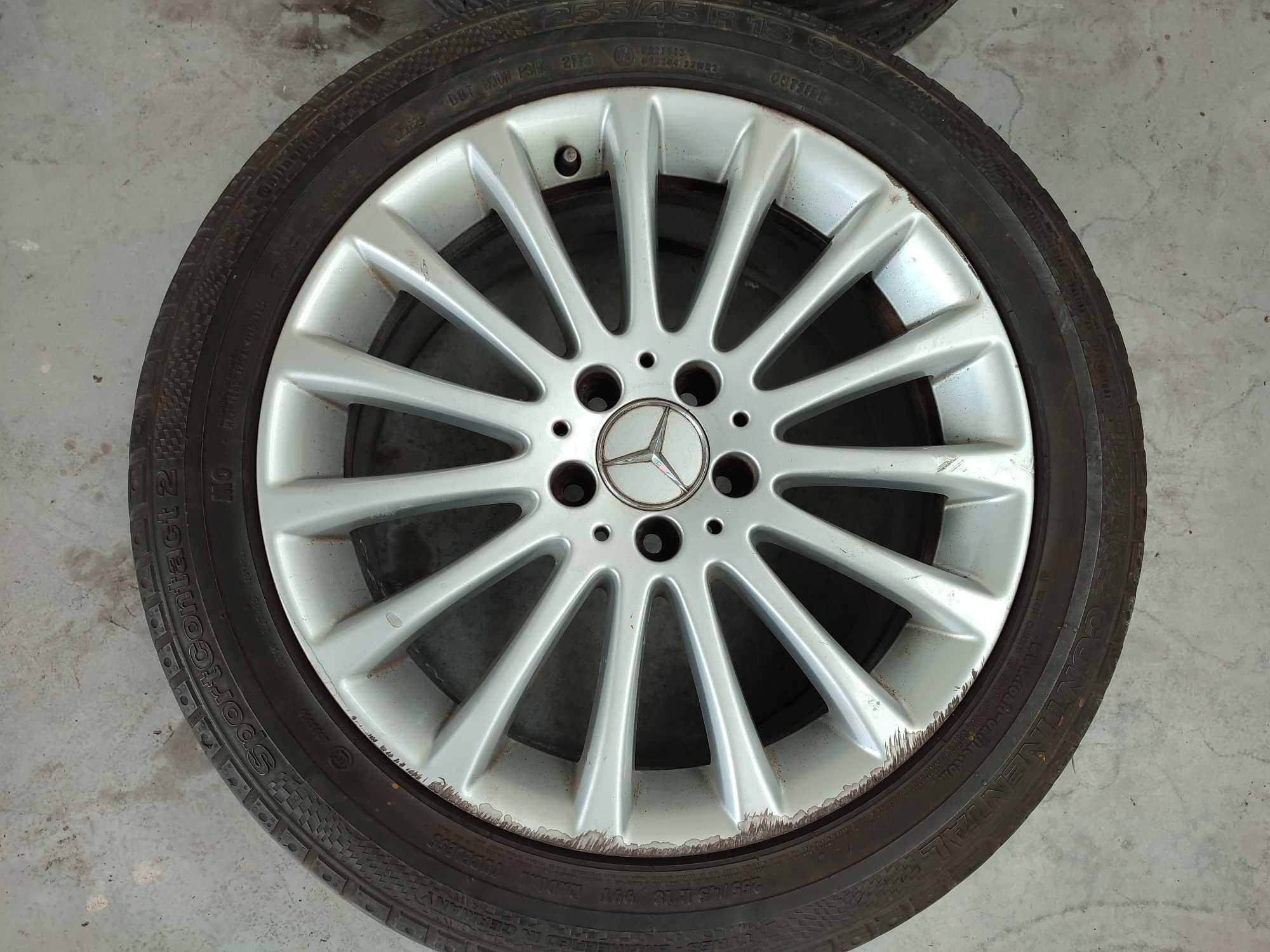 2 Koła alufelgi Mercedes z oponami Continental 18"