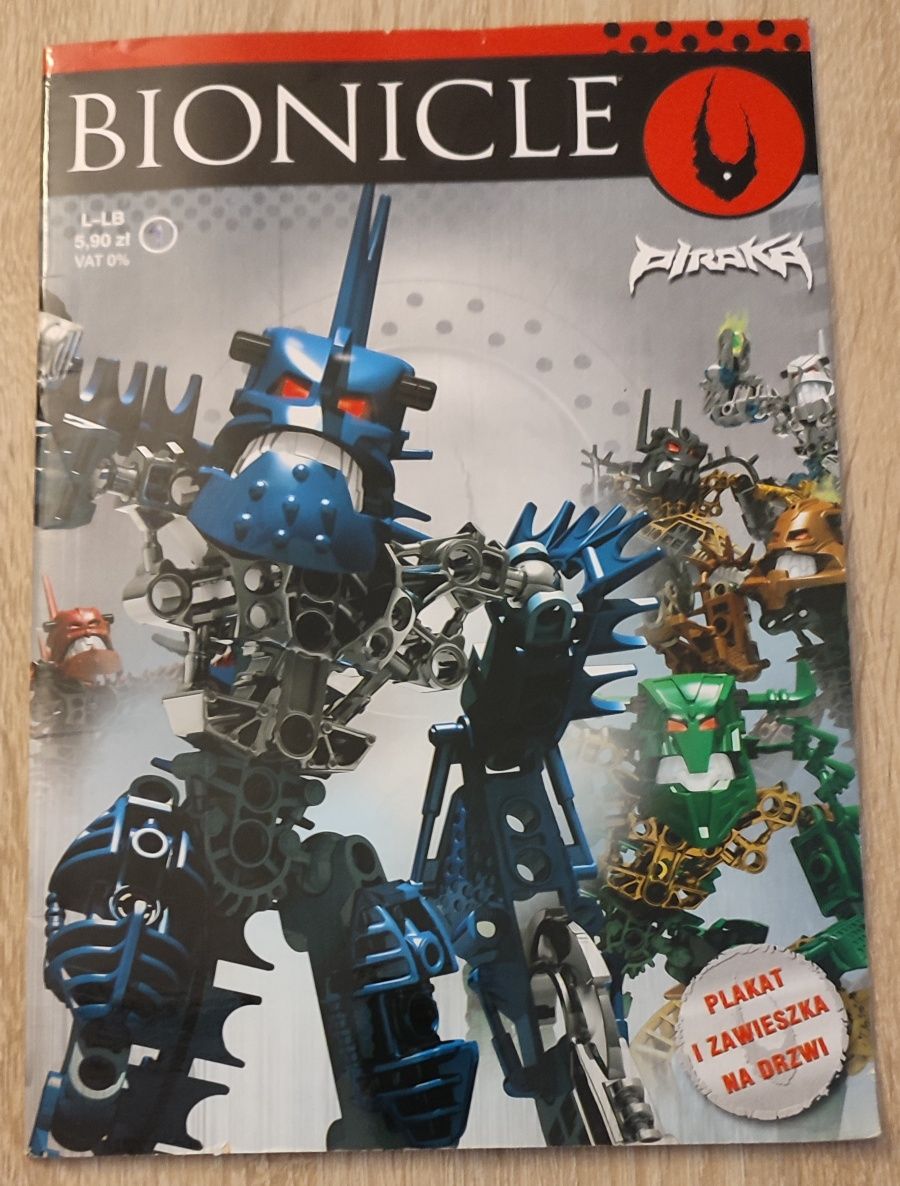 Bionicle -Lego, książki, czasopisma - 3 sztuki.