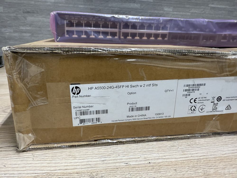HP A5500-24G-4SFP HI Switch (JG311A) — Новий у заводській упаковці