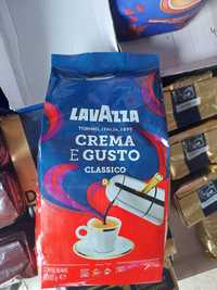 Кава в зернах Lavazza Crema e Gusto 1 кг.  Опт. (Лавацца, Лаваза) кофе