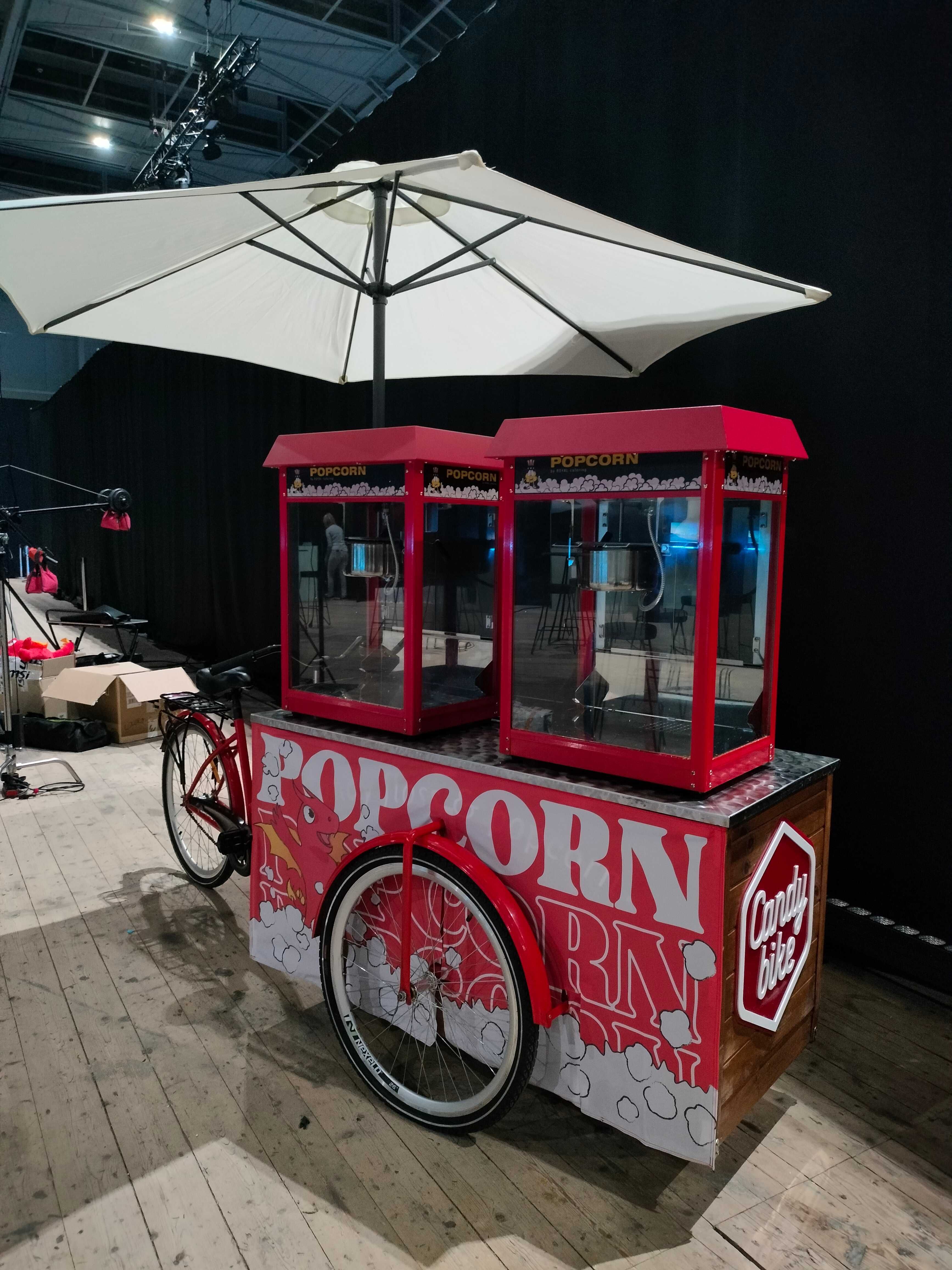 Candy Bike Wata cukrowa POPCORN Nachos Lemoniada eventy piknik wesele