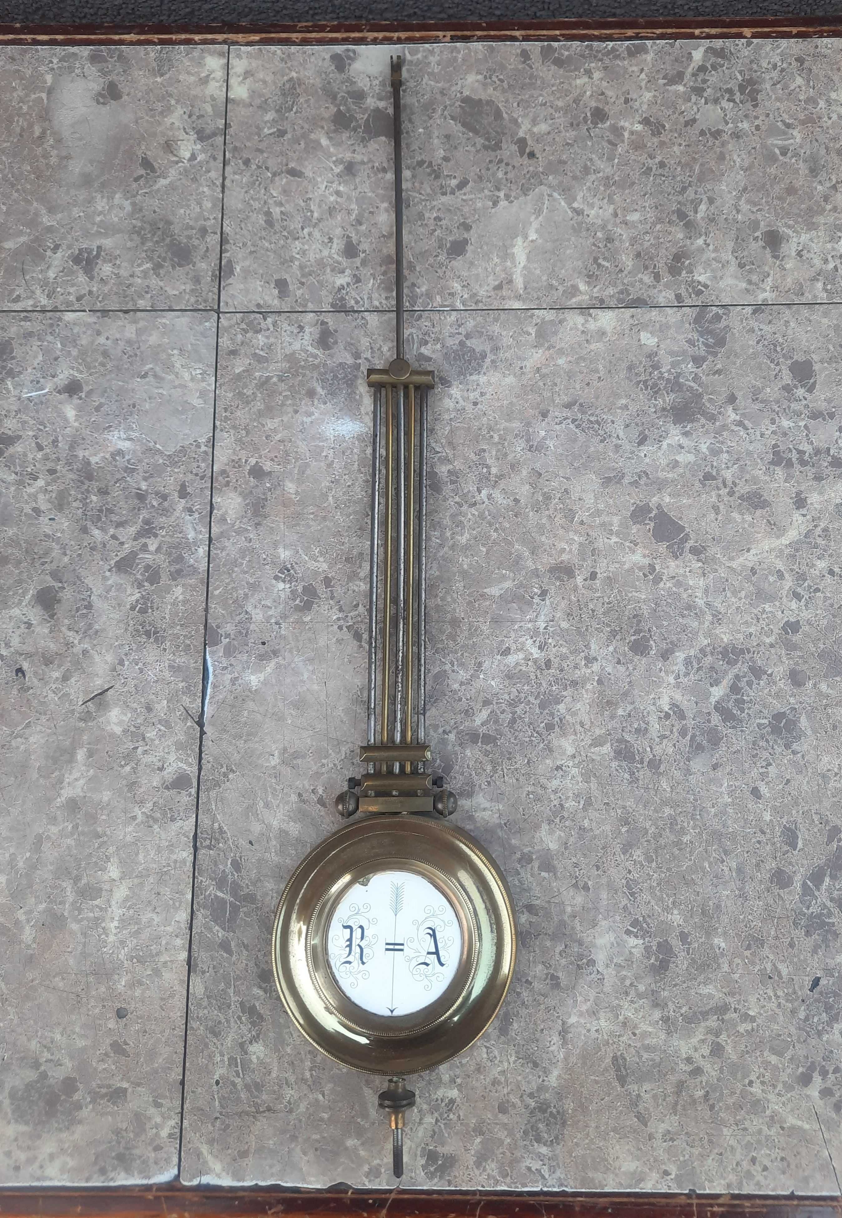 440 Wahadło rusztowe zegara ściennego Lenzkirch 8cm dł 40cm