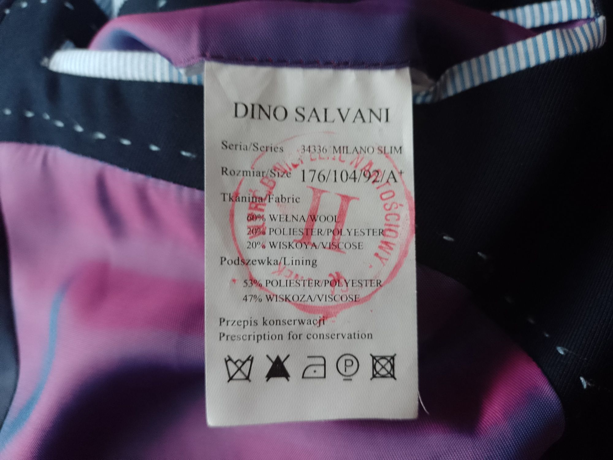 Garnitur Dino Salvani Milano Slim/Chinos 176/104/92/A+