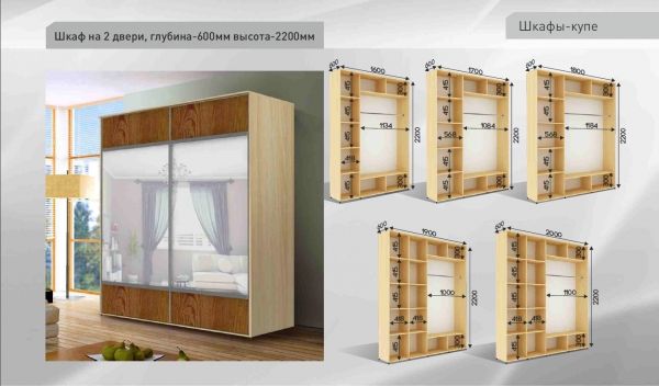 Шкафы-КУПЕ от производителя: качество по лучшей цене! От 5300 грн