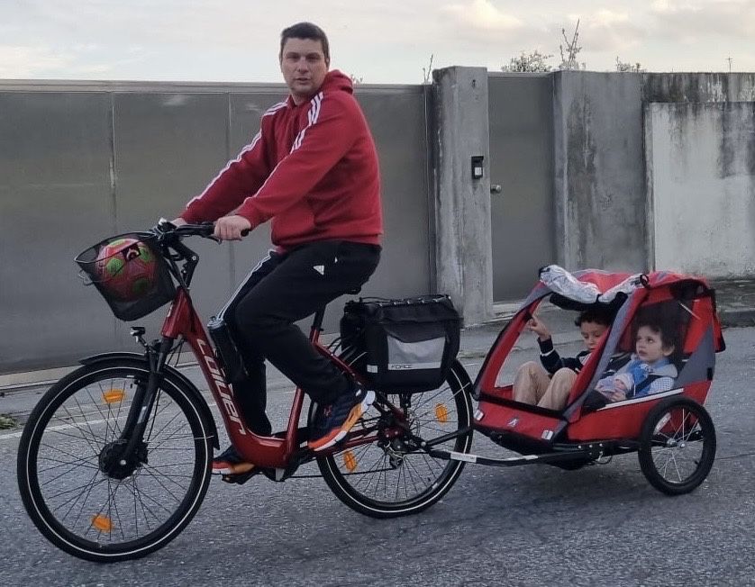 Atrelado Reboque bicicleta criança