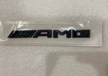 Nowe logo klejane AMG czarny emblemat znaczek przyklejany połysk