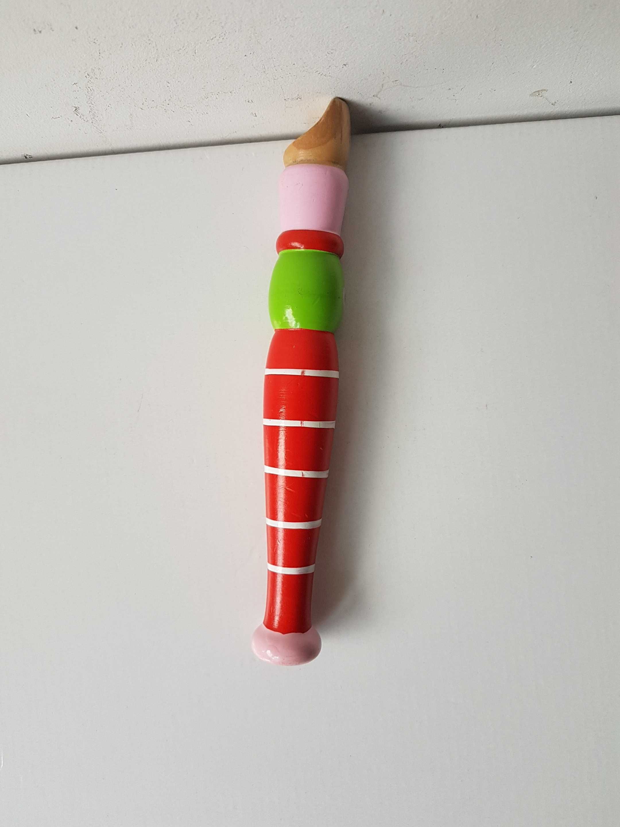 Drewniany flet prosty dla dzieci 20cm 6 otworów kolorowy