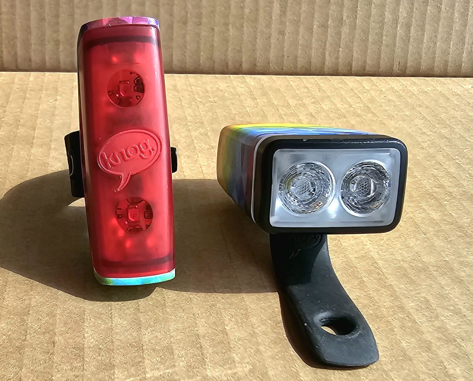 Lampki rowerowe KNOG POP LED Zestaw przód i tył