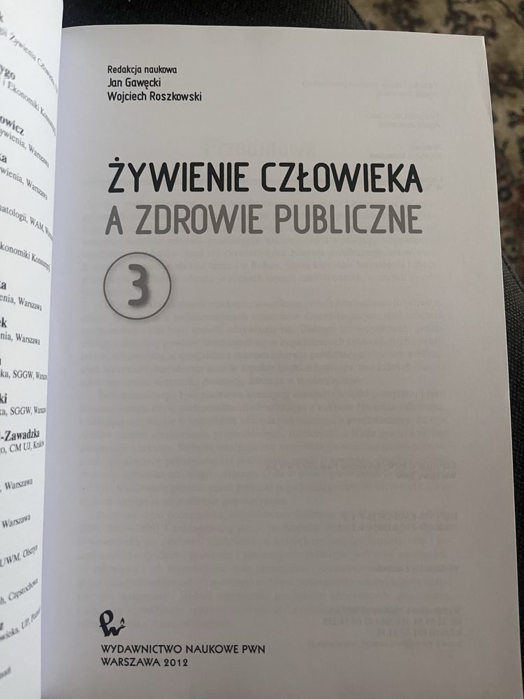 Książka Żywienie Człowieka a Zdrowie Publiczne PWN