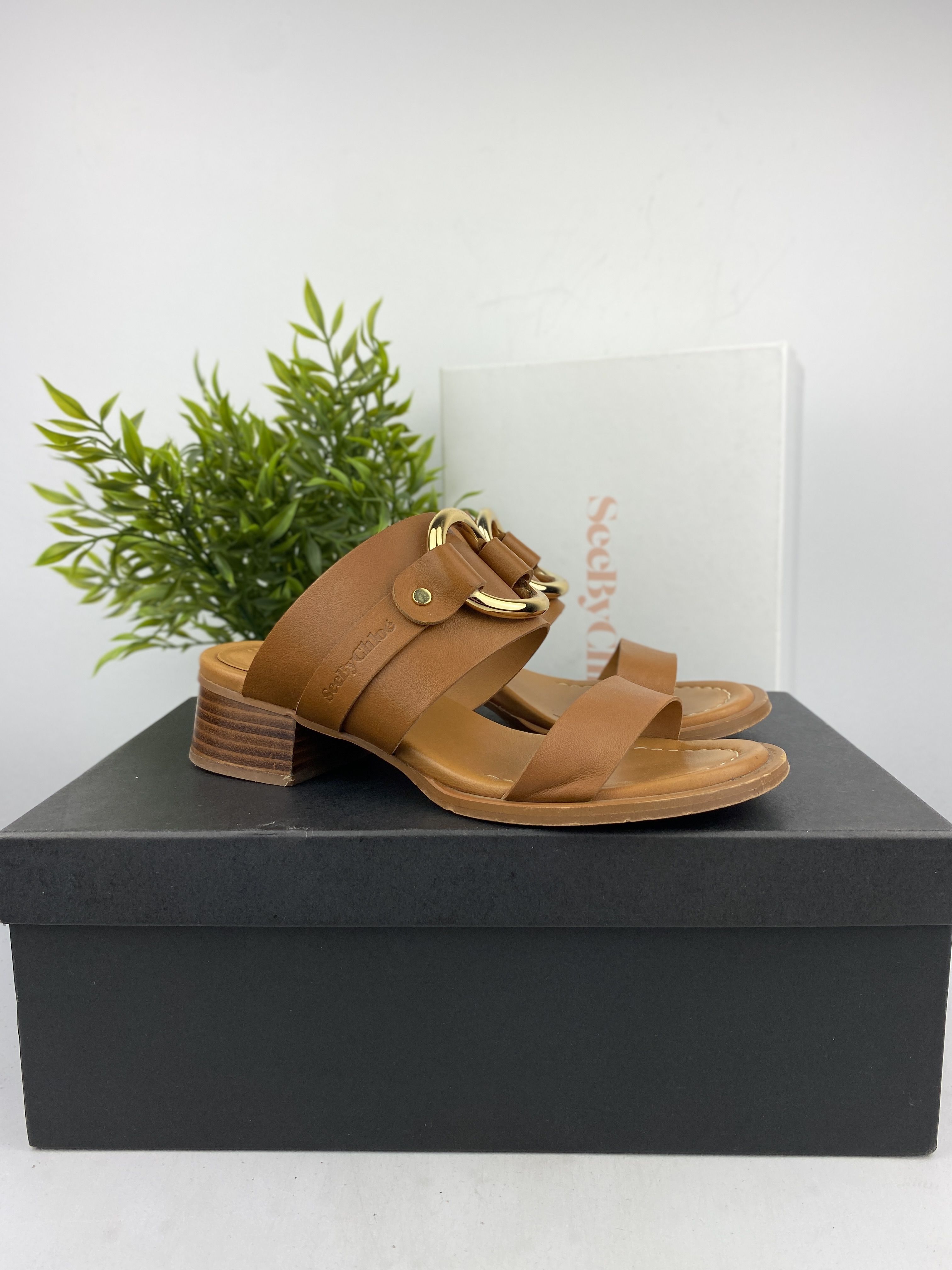 Bardzo dobre / buty sandały mule / See by Chloé / Calf Hana / r36 n51a