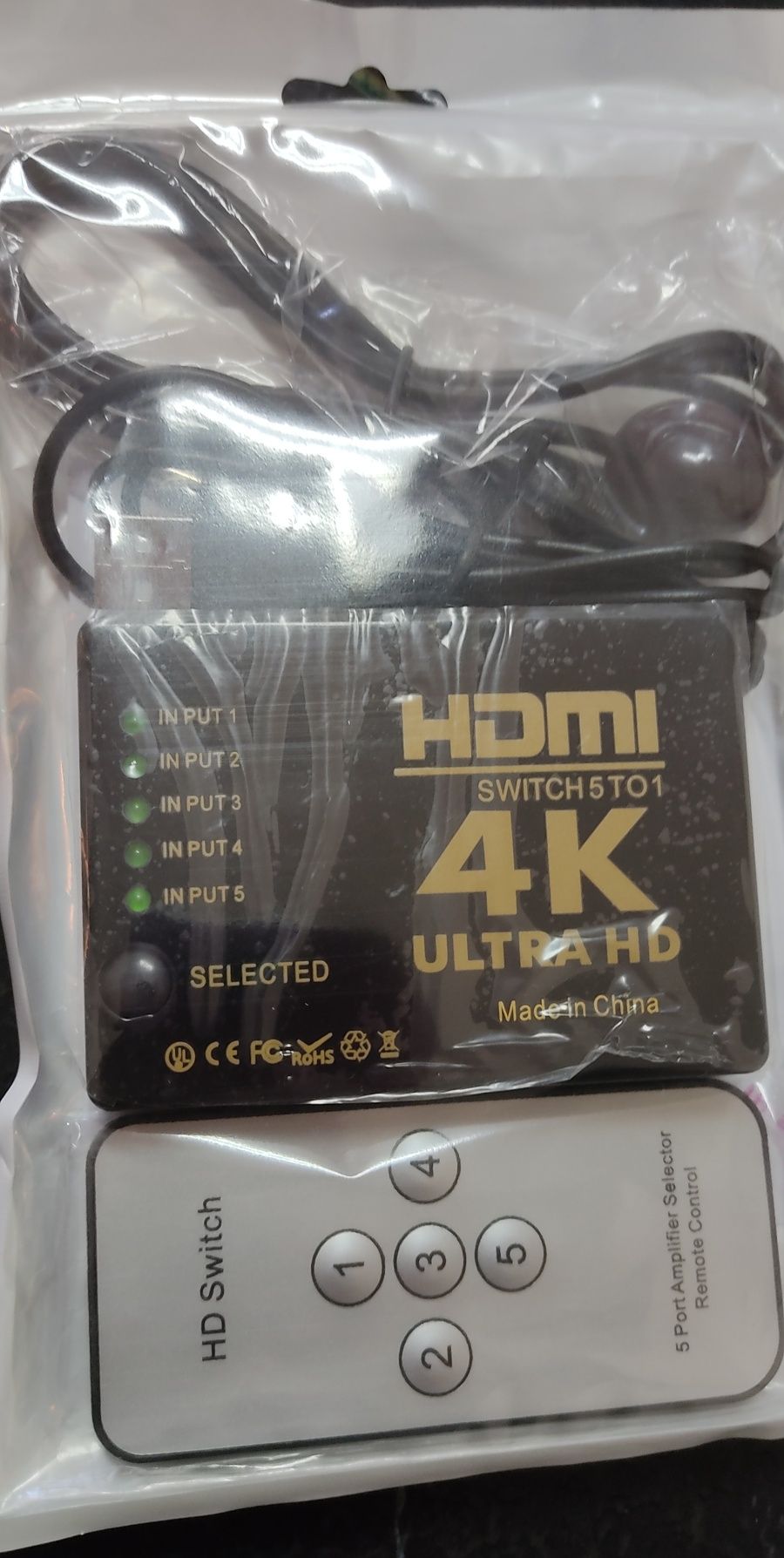 Switch 5x1 HDMI 4k ultra HD