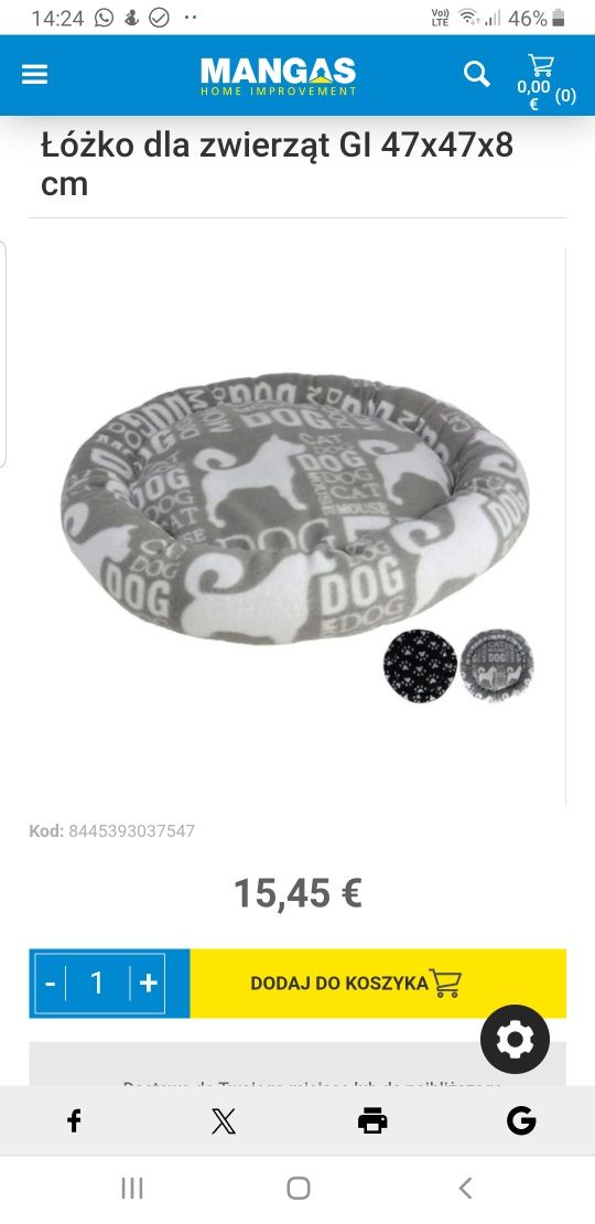 legpwisko dla psa kota